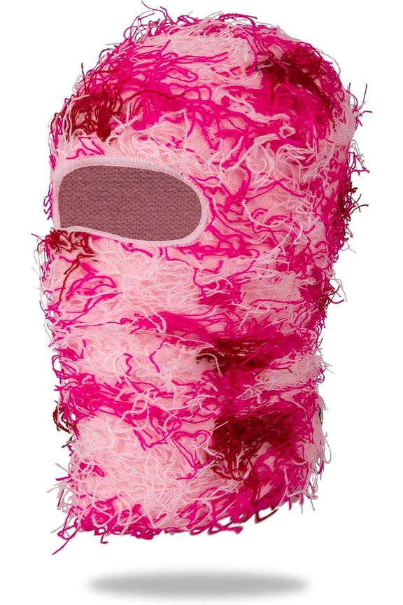 1Piece Distressed Balaclava Ski Mask for Men/Women Knitted Full Face Ski Mask Windproof Neck Warmer