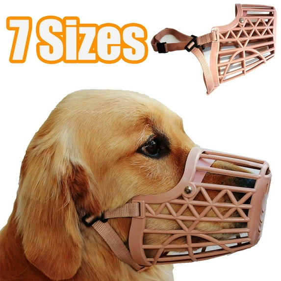 1Piece Pet Supply - Basket Muzzle - Cage Dog Muzzle, Prevents Barking, Biting and Chewing - Dog Grooming & Dog Housebreaking Supplies