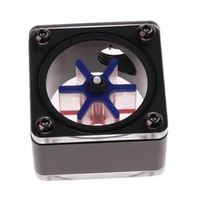 1Piece Water Cooling Meter Acrylic G1/4-Threaded Indicator Square Shape-#1