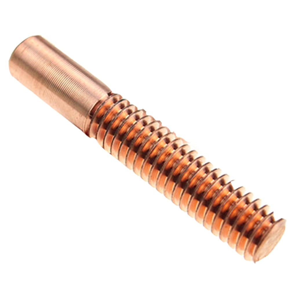 1Piece red copper threaded rod M8x30x50mm, tooth diameter: 6.5mm Shank diameter: 6.5mm.