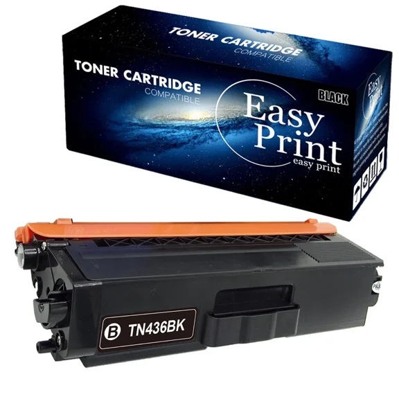 1Pk Tn436Bk Tn436 Toner Cartridge For Mfc-L8610Cdw Dcp-L8410Cdn Printer