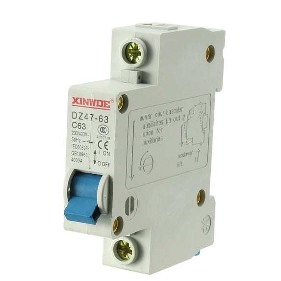 1Pole 63A 230/400V Low-voltage Miniature Circuit Breaker DZ47-63 C63
