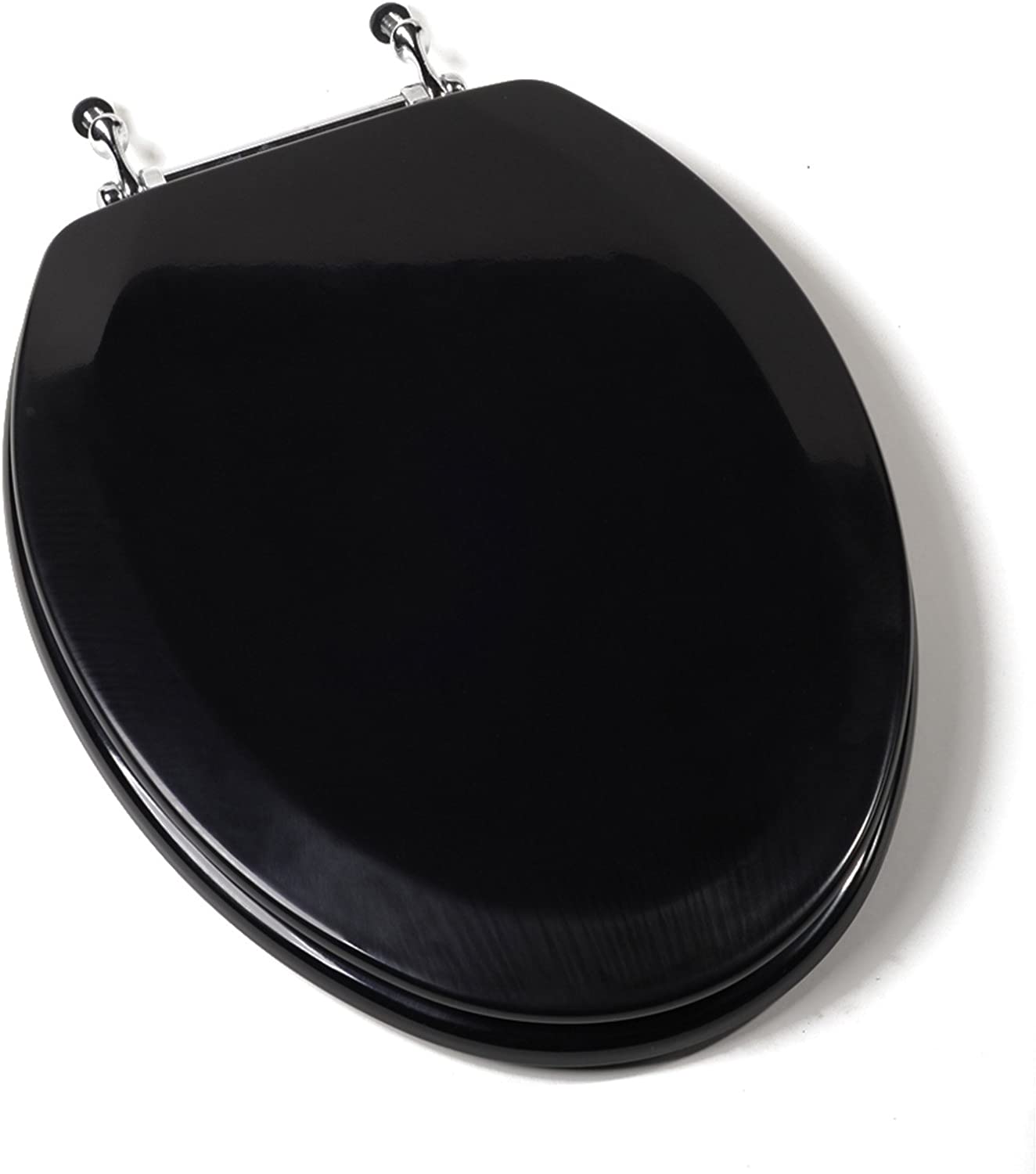 1Q1E690CH Premium Molded Wood Toilet Seat with Metal Single Post Hinge