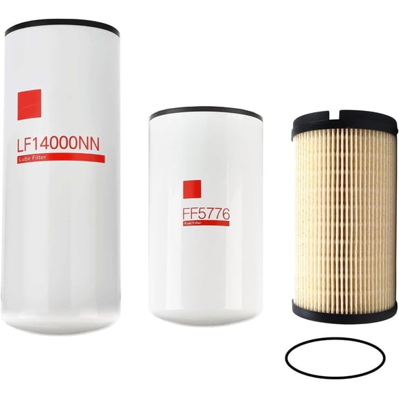 1R-0750 Diesel Engine Fuel Filter Fit for Chevy/GMC Duramax 2001-2016 LB7/LML/LMM, Replaces # 1R0750, P551313, BF7633, FF5320, Pack of 3