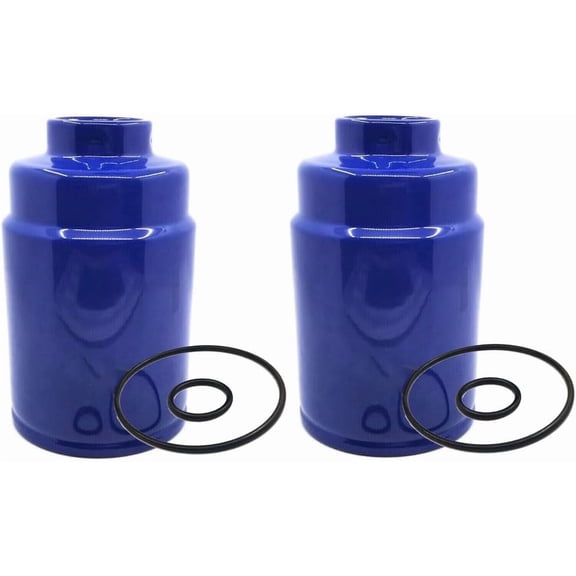 1R-0750 Fuel Filter Compatible With Chevy GMC Duramax Caterpillar Engine 2001-2016 LB7/LML/LMM Fuel Filter Elements Kit Replaces FF5320 35310549 BF7633 33528 P551313, 2PACK