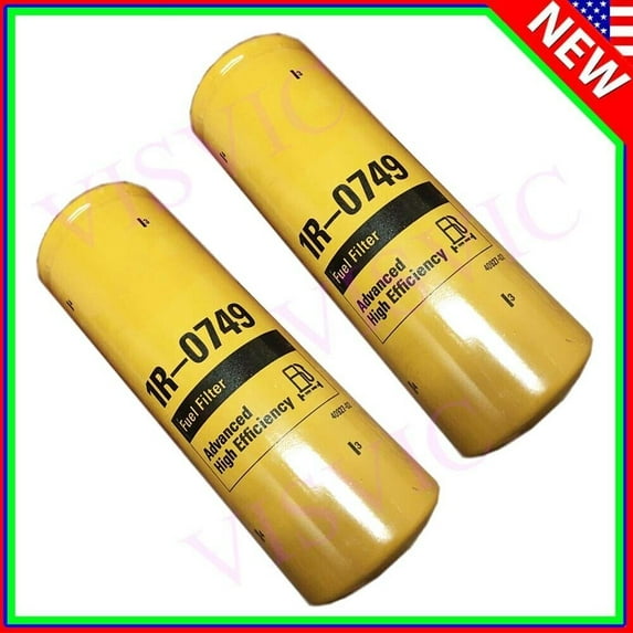 1R0749 For Caterpillar / CAT Fuel Filter 1R-0749 PACK OF 2