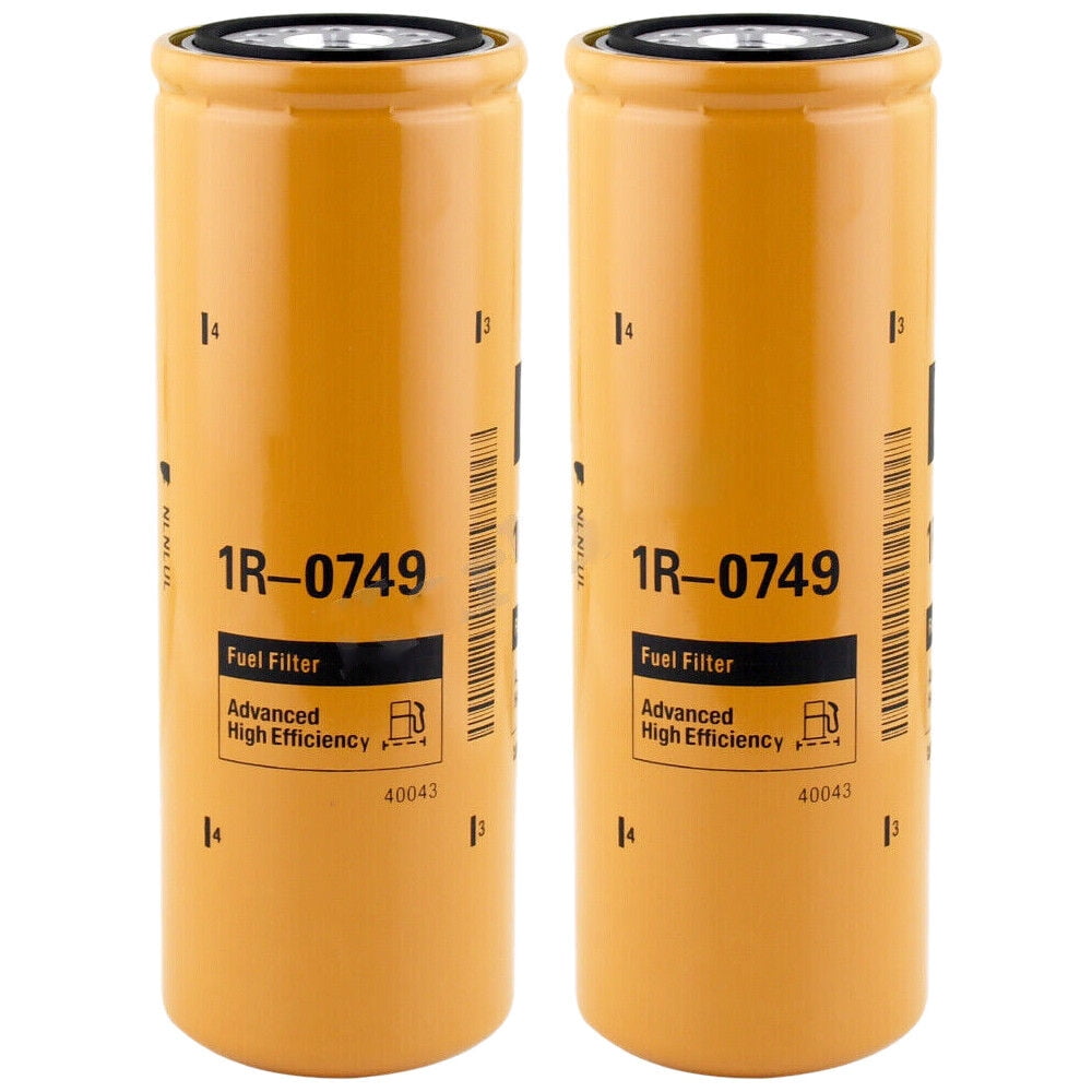 1R0749 For Caterpillar / CAT Fuel Filter 1R-0749 PACK OF 2 - Walmart.com
