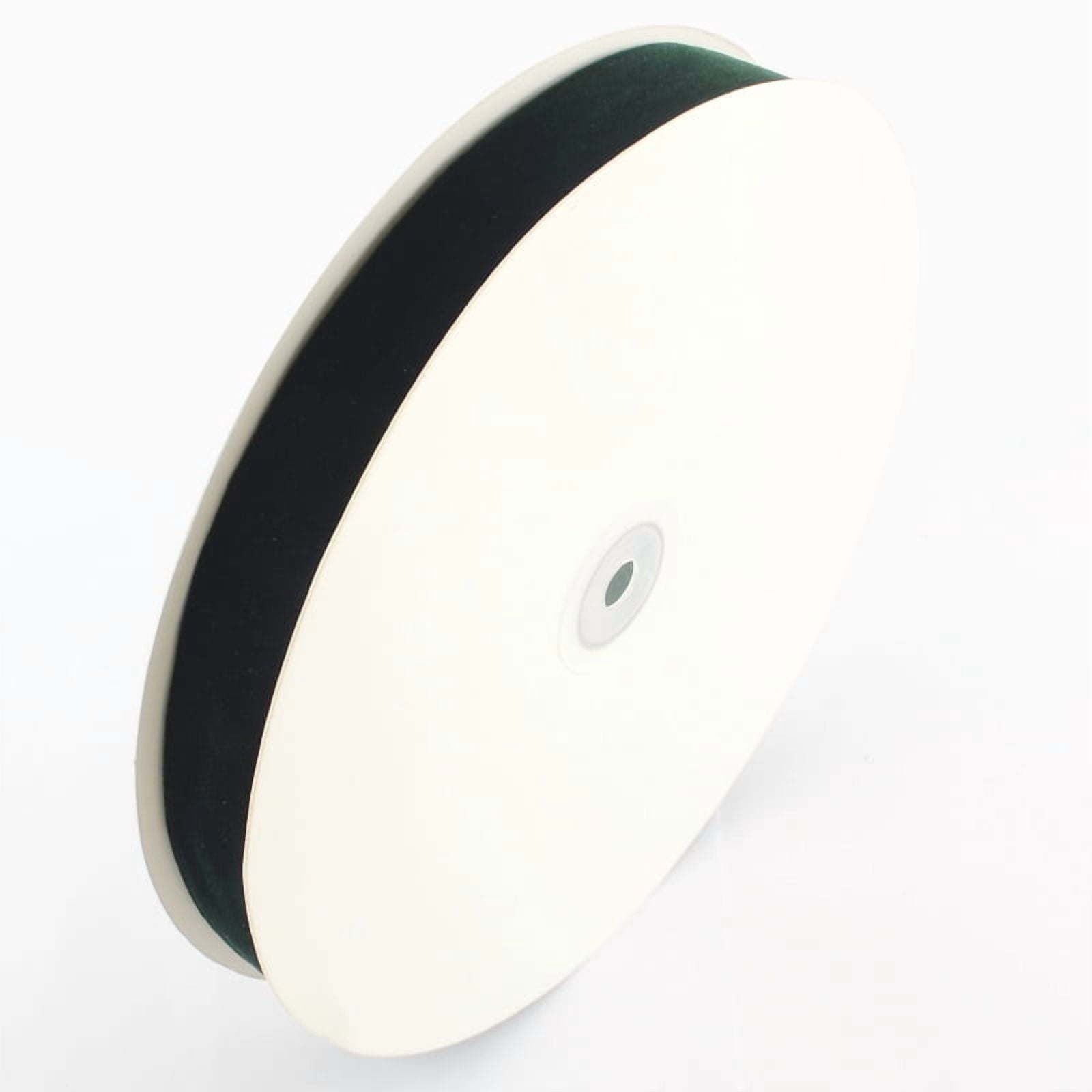 1Roll 1 inch Single Face Velvet Ribbon Dark Green 1 inch(25.4mm) about 25yards/roll(22.86m/roll)