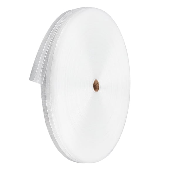 1Roll 100M Nylon Ribbon Curtain Decoration WhiteSmoke 1 inch(24mm) 109.36 Yards(100m)/Roll