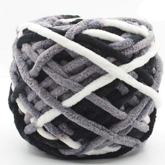 1Roll 100g/Roll Chenille Yarn, Colorful Chunky Chenille Yarn, Arm Knit Yarn, Chenille Yarn for DIY Throw Blanket Cat Cave, 43.74 Yards/Roll