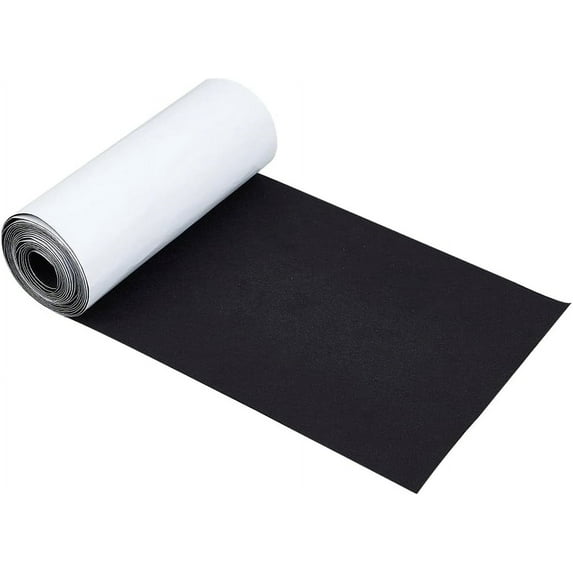 1Roll 10x157inch Black Self-Adhesive Felt Fabric Jewelry Box Felt Liner for Box Liner Cup Mats Picture Frames Chair Legs 1mm Thick