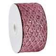 thumbnail image 1 of 1Roll 2.5 Inch Glitter Diamond Mesh Wired Ribbon for Christmas Tree Gift Wrapping Crafts Bows Wreaths Garland Tree Topper Holiday Decor 10 Yards, 1 of 9