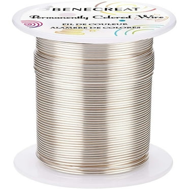 1Roll 20 Gauge 32 Yards Tarnish Resistant Silver Wire Jewelry Beading Wire for Beading Wrapping and Other Jewelry Craft Making