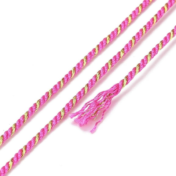 1Roll 27.34 Yards(25m) 1.2mm Polycotton Filigree Cord Bead Thread Rope with Plastic Reel Stringing Materials