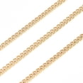 thumbnail image 1 of 1Roll 304 Stainless Steel Curb Chain with Spool Soldered Golden 2.9x2.2x0.5mm about 32.8 Feet(10m)/roll, 1 of 3