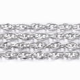 thumbnail image 1 of 1Roll 304 Stainless Steel Rope Chains with Spool Soldered Stainless Steel Color 2.5x2x0.3mm about 32.8 Feet(10m)/roll, 1 of 4