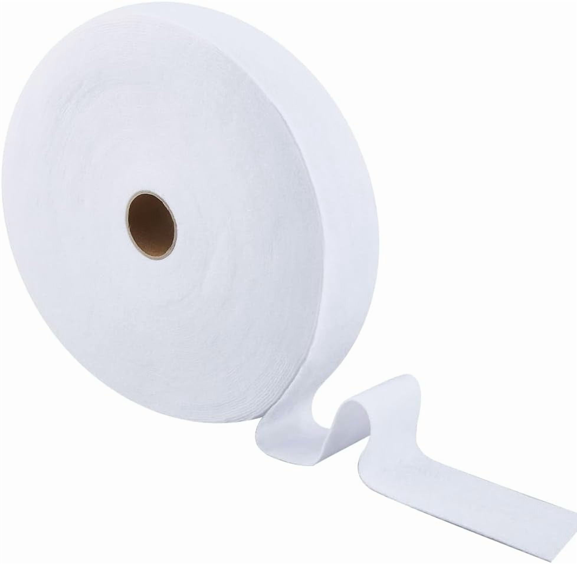 1Roll 38.28 Yards Jelly Roll Batting Strip Cotton Blend Fleece Batting 2.13 Inch Wide Flexible Quilt Battings for Jelly Rolls Rugs Battings Strips Throw Rugs for DIY