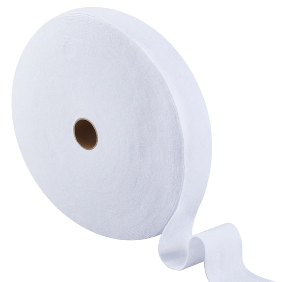 1Roll 49.21 Yards Jelly Roll Batting Strip Cotton Blend Fleece Batting 2.48 Inch Wide Flexible Quilt Battings for Jelly Rolls Rugs Battings Strips