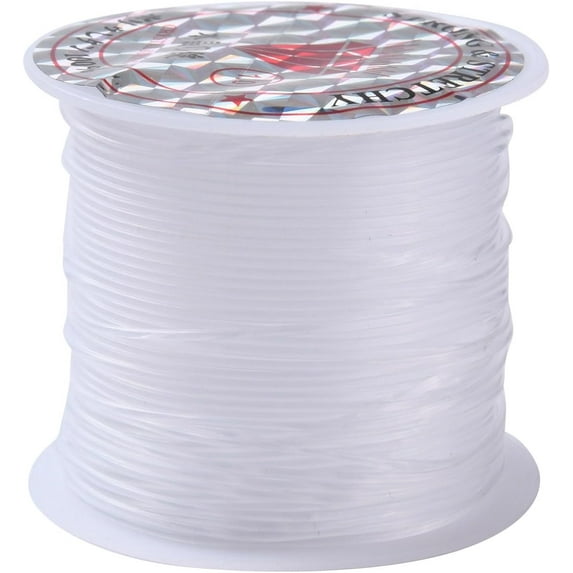 1Roll 5.46 Yards Jewelry Wire 1mm Clear Nylon Wire for Jewelry Making Beading