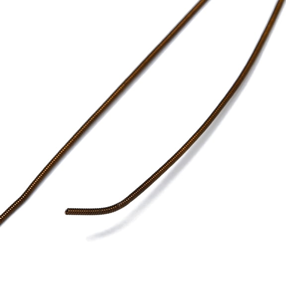 1Roll Copper Wire Gimp Wire Flexible Coil Wire Metallic Thread Cadmium Free Coconut Brown 18 Gauge 1mm about 16.40 Feet(5m)/Roll