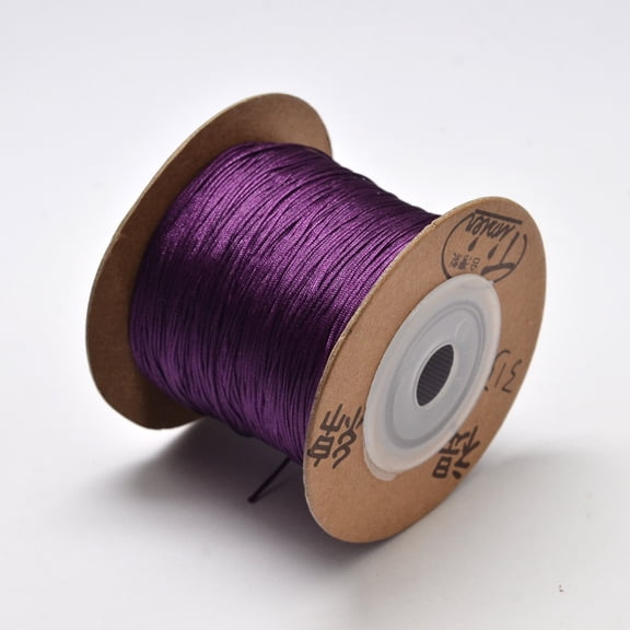 1Roll Eco-Friendly Dyed Nylon Threads String Threads Cords Indigo 0.4mm about 164.04 yards(150m)/roll