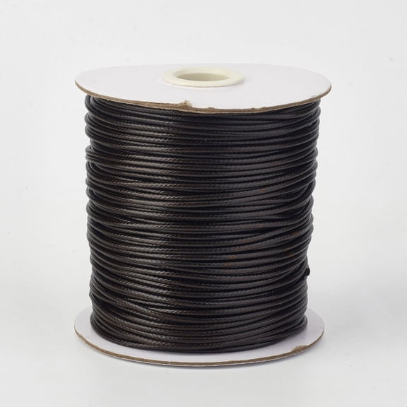 1Roll Eco-Friendly Korean Waxed Polyester Cord Coconut Brown 0.8mm about 174.97 yards(160m)/roll Mixed Color