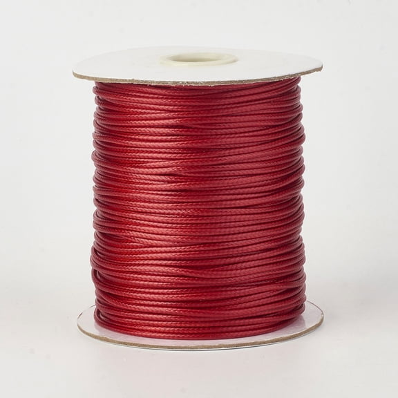 1Roll Eco-Friendly Korean Waxed Polyester Cord Dark Red 0.8mm about 174.97 yards(160m)/roll