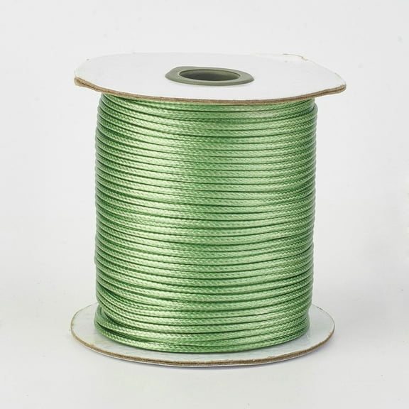 1Roll Eco-Friendly Korean Waxed Polyester Cord Dark Sea Green 0.5mm about 169.51~174.98 Yards(155~160m)/Roll