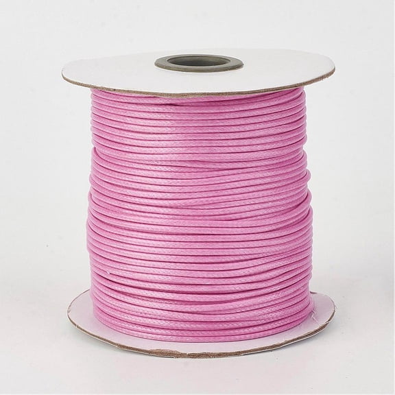 1Roll Eco-Friendly Korean Waxed Polyester Cord Pearl Pink 2mm 90yards/roll(80m/roll)