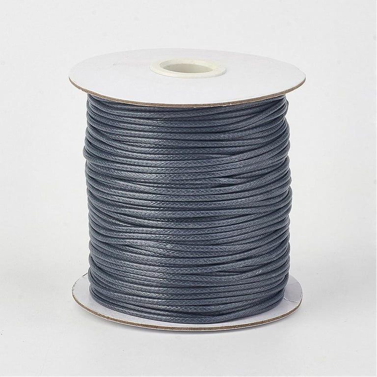 1Roll Eco-Friendly Korean Waxed Polyester Cord Slate Gray 0.5mm about  174.97yards/roll(160m/roll) 