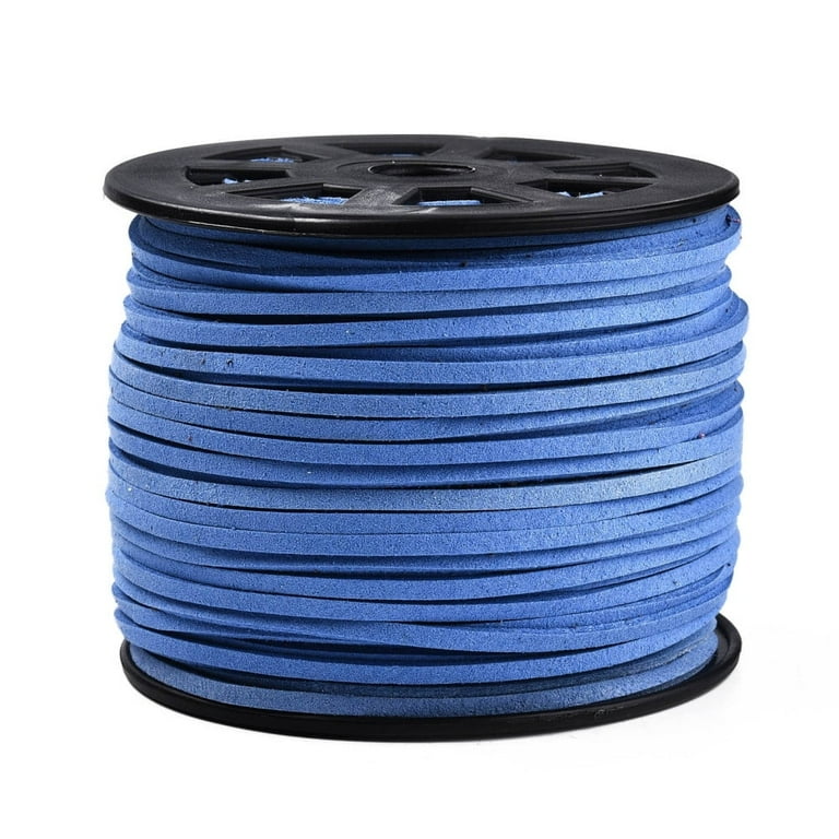 3mm Cobalt Blue Leather Lace Spool Jewelry Making Thread Craft Cord Suede Roll 3mm Cobalt Blue Leather Lace Spool Jewelry Making Thread Craft Cord Suede Roll