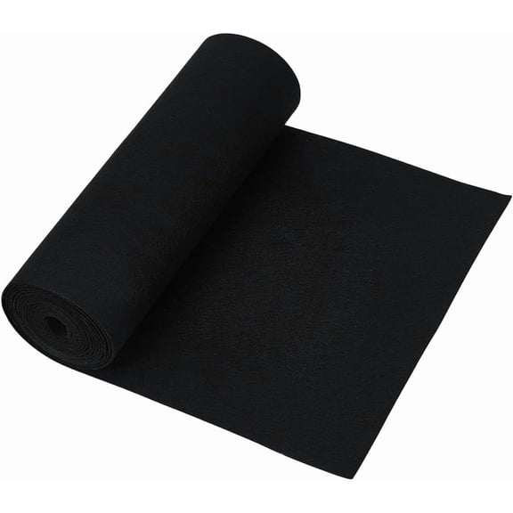 1Roll Felt Roll Fabric Crafts Supplies Black 300x2mm 3m/roll