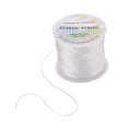 thumbnail image 1 of 1Roll Flat Elastic Crystal String Elastic Beading Thread for Stretch Bracelet Making White 0.8mm, 1 of 6