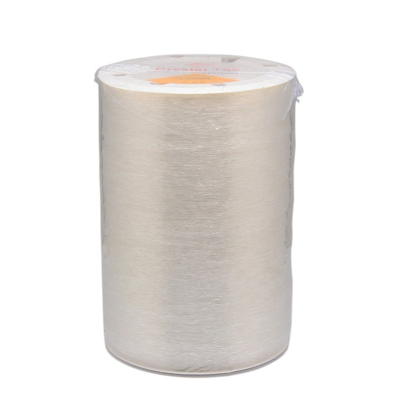 1Roll Germany Elastic Thread Stretch Bracelet String DIY Jewelry Beading Stretch Cord Findings Clear 0.5mm about 1093.61 yards(1000m)/roll