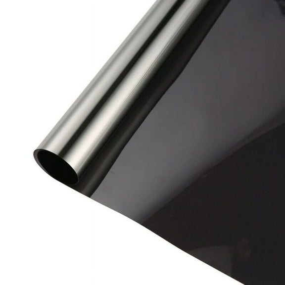 1Roll Glass Solar Thermal Insulation Film Against Ultraviolet Rays Tint Glass Film One Way Film for Home Black