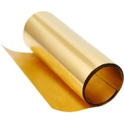 1Roll Gold Brass Sheet Roll Metal Foil Plate 0.1mm Brass Metal Thin Sheet for DIY Cutting Crafts Making 1000x200x0.1mm