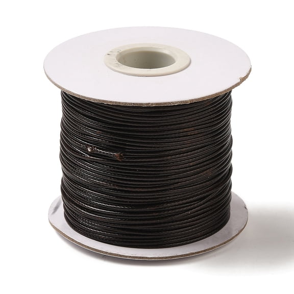 1Roll Korean Waxed Polyester Cord Coconut Brown 1mm about 85yards/roll
