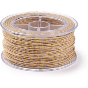 1Roll Macrame Cotton Cord Bead Thread Macrame Cotton Cord Rope with Plastic Reel Stringing Materials 26.25 Yards 1.2mm
