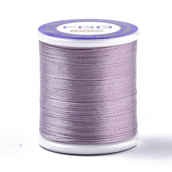 1Roll Nylon 66 Coated Beading Threads for Seed Beads Plum 0.1mm 54.68 yards(50m)/roll