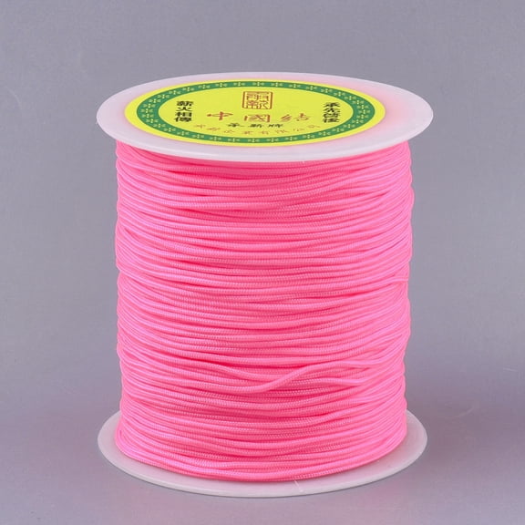 1Roll Nylon Thread Hot Pink 1.5mm 120.29 yards(110m)/roll
