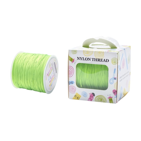 1Roll Nylon Thread Lime 0.8mm 98.43yards/roll(90m/roll) DIY