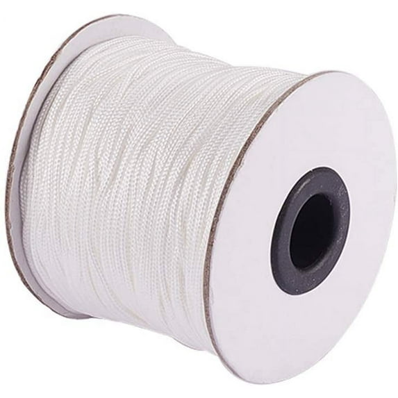 1Roll Nylon Thread White 1.5mm 100yards/roll