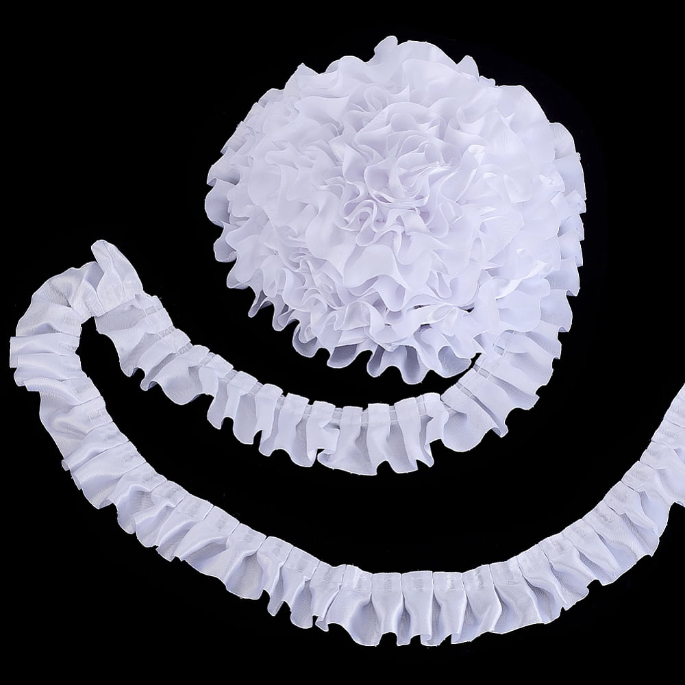 1Roll Satin Ribbons for Clothes Accessories White 0.5x40mm about 21.87 ...
