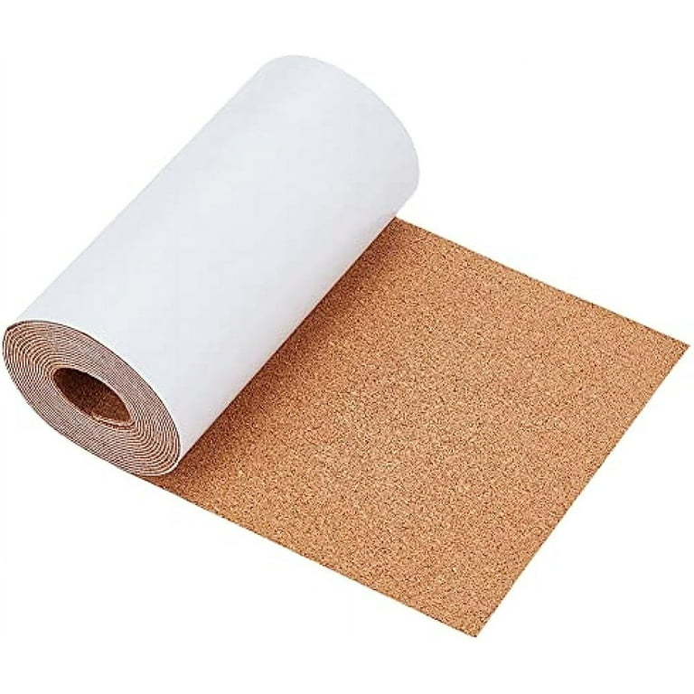 1Roll Self-Adhesive Cork Roll 1 mm Thick Cork Mat with Strong  Adhesive-Backed 