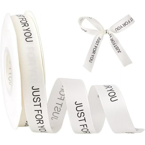 1Roll Single Face Satin Ribbon Polyester Ribbon Breast Cancer Pink Awareness Ribbon Making Materials Boxes Packages White 20mm