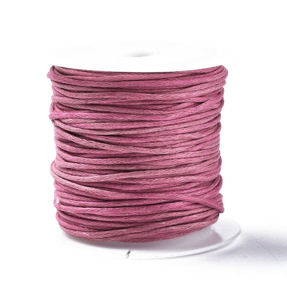 1Roll Waxed Cotton Thread Cords Flamingo 1mm about 10.93 yards(10m)/roll