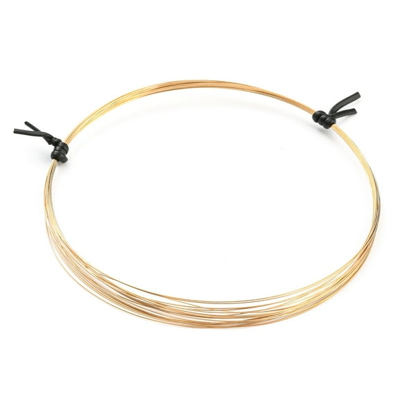 1Roll Yellow Gold Filled Craft Wire Half Hard Round Real 14K Gold Filled 28 Gauge(0.3mm) about 14.76 Feet(4.5m)/Roll