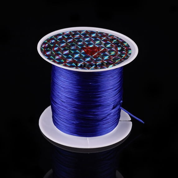 1Rolls Durable Nylon 10Meters 0.6mm Beading String Cord Thread String Line DIY Jewelry Stretch Elastic Cord BLUE