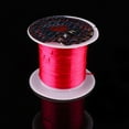 thumbnail image 1 of 1Rolls Durable Nylon 10Meters 0.6mm Beading String Cord Thread String Line DIY Jewelry Stretch Elastic Cord ROSE RED, 1 of 8