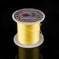 thumbnail image 1 of 1Rolls Durable Nylon 10Meters 0.6mm Beading String Cord Thread String Line DIY Jewelry Stretch Elastic Cord YELLOW, 1 of 8